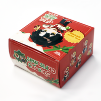 Boîte à cartes de Noël rouge