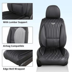 Housse de siège avant universelle EKR en cuir PU, protection de siège, coussin, accessoires intérieurs automobiles pour la plupart des véhicules - Product Image 4
