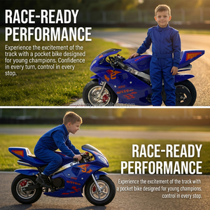 Minimoto <span class=keywords><strong>de</strong></span> Bolsillo <span class=keywords><strong>de</strong></span> 49cc para Niños, Motocicleta <span class=keywords><strong>de</strong></span> Gasolina <span class=keywords><strong>de</strong></span> <span class=keywords><strong>2</strong></span> <span class=keywords><strong>Tiempos</strong></span> con Rendimiento Estable - Product Image 4