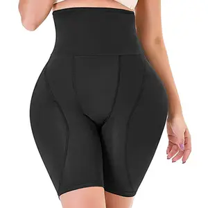 Shorts de cintura alta para mulheres, calcinha flexível com controle de barriga, modelador de quadril para levantador de bunda e tamanho grande, modelador de quadril para mulheres