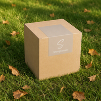 Vente en gros de papier de manteau d'impression laminé résistant à l'eau conteneur de stockage de vinyle boîtes-cadeaux étiquette autocollante pour l'emballage