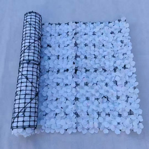 Clôture en maille de fleurs artificielles 100cm-200cm, fleurs en soie, décoration de jardin, revêtement de mur, clôture de balustrade - Product Image 1