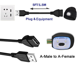 1m 1.5m USB 2.0 một Nam để nữ cáp mở rộng 4 lõi USB2.0 Extender dữ liệu sạc cáp cho Máy Tính Xách Tay PC etsfmoa LED ánh sáng - Product Image 4