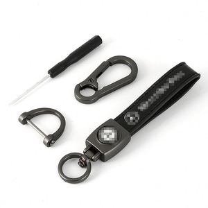 Hot Leather Car Keychain for Car Brands Handmade Premium Metal <b>Key</b> <b>Ring</b> Accessories With Logo Present for Man and Woman - Product Image 2
