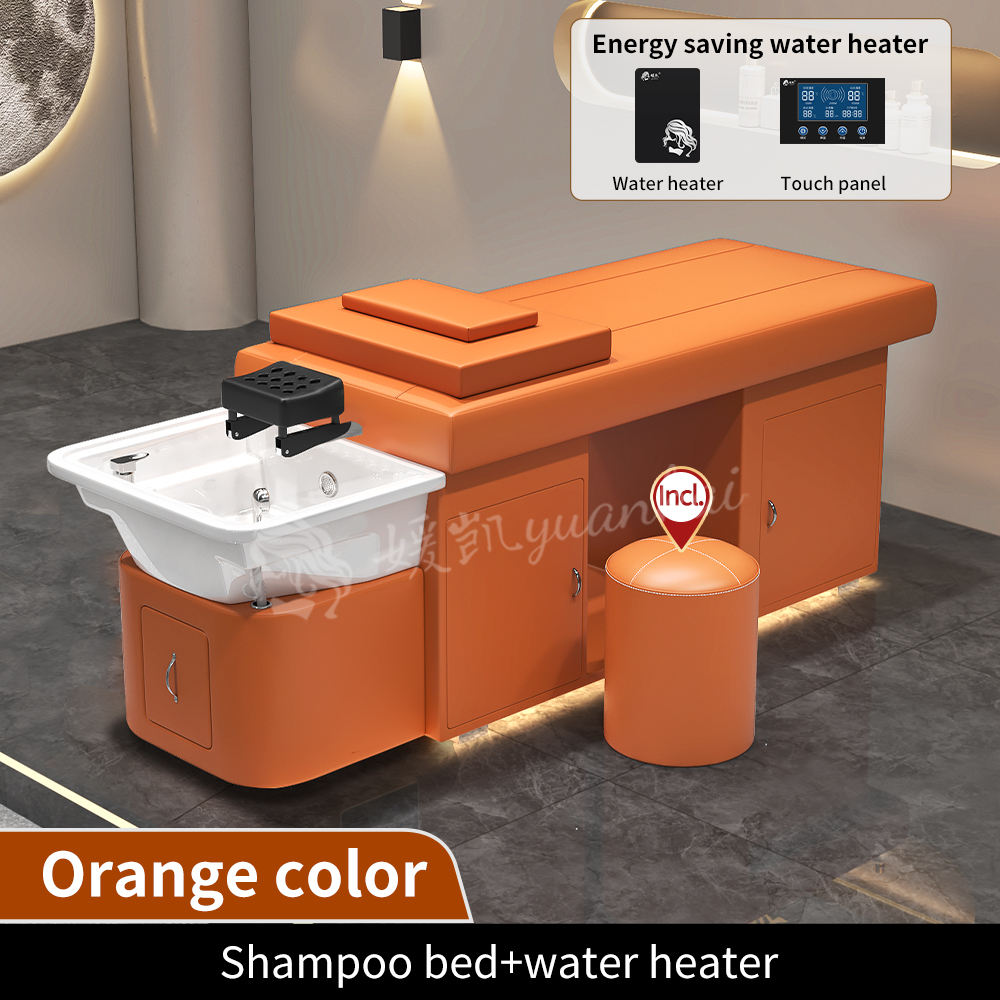 Shampoo bed + water heater