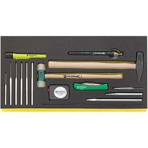 STAHLWILLE - 96830119 Hammer and chisels <b>set</b> in TCS inlay (16 pcs.) - EAN 4018754248742 OTHER <b>TOOL</b> <b>SETS</b> - Product Image 1