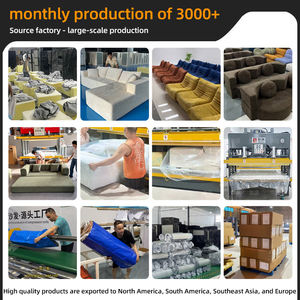 Canapé-lit moderne en velours touffeté, français, meuble de salon scolaire à compression désossé avec boîte lavable - Product Image 6