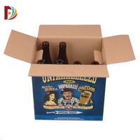 Carton ondulé de vin rouge de 12 bouteilles Fente pour carte épaissie à 5 couches Boîte à vin en relief Emballage spécialisé Matériaux recyclés