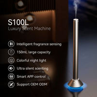 Diffuseur d'air électrique sans eau pour grande salle de conférence, sur pied, en aluminium, acoustique, contrôlé par application, pour hôtel et usage domestique, 150 ml