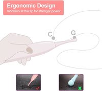 Hochfrequenz-Nippel-Klitoris-Vibrator Sofortiger Orgasmus Klitoris-Vagina-Stimulator Erwachsenen-Sexspielzeug 2-in-1 G-Punkt-Vibrator für Frauen
