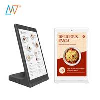10 pouces Android Kiosque de table Lcd écran tactile bureau auto-commande affichage numérique Menu Restaurant affichage