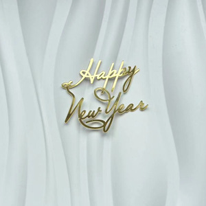 น้ำผึ้งและความหวาน2026ท็อปเปอร์เค้กอะคริลิคสำหรับตกแต่งงานปาร์ตี้ปีใหม่ - Product Image 6