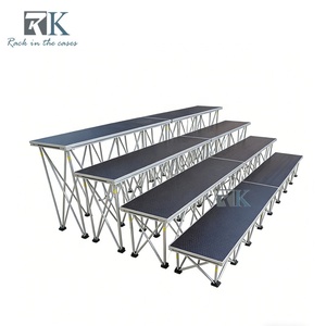 Plateforme de Scène Portable en Aluminium Facile à Transporter pour Chorales - En Promotion - Product Image 1
