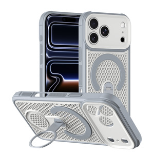 เคสโทรศัพท์แบบรังผึ้งระบายความร้อนสำหรับ iPhone 17 Pro Max 360 °   ฝาครอบป้องกันแบบแม่เหล็ก - Product Image 2