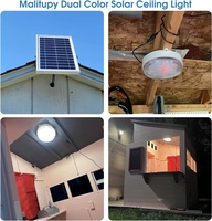 Plafonnier solaire LED SUNWE pour usage en bureau et extérieur, indice de protection IP54, construction en aluminium + PC, garantie de 3 ans, 6000K