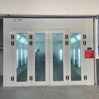 Cabine de peinture automobile certifiée CE avec système de chauffage au gaz, chambre de séchage de peinture automobile haute efficacité pour ateliers