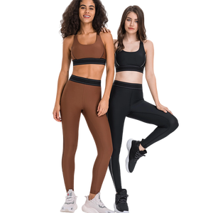 CIYING Ensemble <span class=keywords><strong>de</strong></span> <span class=keywords><strong>sport</strong></span> 2 pièces pour femme avec bordure contrastante, <span class=keywords><strong>Legging</strong></span> push-up et Brassière <span class=keywords><strong>de</strong></span> <span class=keywords><strong>sport</strong></span>, Tenue <span class=keywords><strong>de</strong></span> yoga - Product Image 1