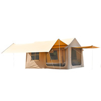 Tente de camping portable quatre saisons, imperméable, résistante aux UV, ouverture automatique rapide, housse de pluie en coton riche, adaptée
