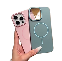 Coque de téléphone portable rigide et colorée en PC pour iPhone 14 15 16 Pro Max, compatible avec la recharge magnétique sans fil, pour iPhone 17 Pro Max