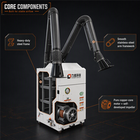 Extracteur de fumées de soudage mobile sur mesure, haute efficacité, filtres à 99,99 %, faible bruit, nouveau pour poste de travail de soudage robotisé, collecte de poussière