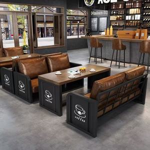 Set di mobili in stile industriale Bar stand divani tavoli per bistrot, caffetteria, libreria taverna del negozio di tè del latte - Product Image 1