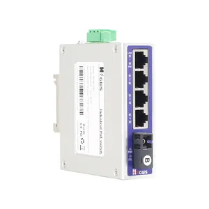 4*10/100M Poe Poorten + 1 * Fiber Poort Industriële Poe Switch