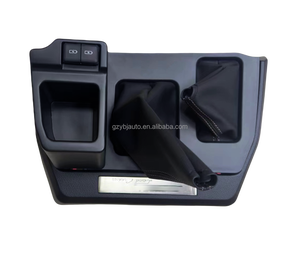 YBJ voiture tableau de bord en <span class=keywords><strong>bois</strong></span> changement de vitesse bouton <span class=keywords><strong>panneau</strong></span> volant porte-gobelet pour LC76 FJ79 2 portes LHD 2022 ensemble complet kit intérieur - Product Image 4