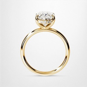 Anello di Fidanzamento Classico con Moissanite Taglio Ovale 4.5CT, Gioiello in Argento Sterling S925 - Product Image 3