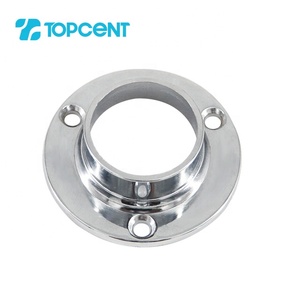 <span class=keywords><strong>Support</strong></span> de rail de <span class=keywords><strong>penderie</strong></span> en chrome pour tube rond de placard - Product Image 3