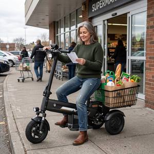 Kukirin Foldable Scooter 5000w E-bike Dure Plus Corrosion-resistant Coating Suitable for Various Weather Conditions. Dure Plus D - Product Image 2