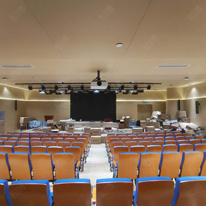 Manwa Expo Tiered Theater Chairs Blue Beech HB608-1 With Handrails For Lecture <b>Hall</b> And Conference Room Seating - Product Image 4