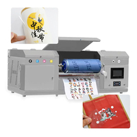 Machine de laminage DTF UV LED A3 Pro I3200 pour rouleaux, pour films de transfert dorés A3, autocollants et imprimantes CMYK