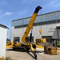 Grue araignée électrique/diesel Sipaite 10 tonnes avec système hydraulique, commande à distance, hauteur de levage 21 m et portée 19 m