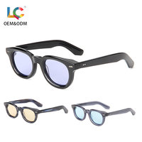 Lunettes de soleil polarisées de haute qualité en bio-acétate, monture ronde, écologiques, durables, conformes CE ISO, fabricant de logos personnalisés pour hommes et femmes