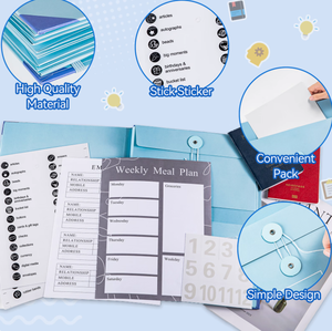 Carpeta de sobres A4 y <span class=keywords><strong>A5</strong></span> expandible con cubierta de papel personalizable para documentos de oficina escolar - Product Image 6