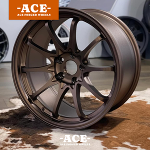 Ace RAYS CE28N-plus SL Style สีบรอนซ์8 spokesforged ล้อ17-24นิ้ว5X114.3 5X120ขอบสปอร์ตสำหรับ <span class=keywords><strong>Honda</strong></span> Civic Subaru Tesla - Product Image 2