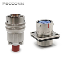 Connecteur d'aviation circulaire à baïonnette de qualité industrielle PSCCONN série Y50DX 3 4 broches, étanche IP67, fiche et prise 25A-200A 500V