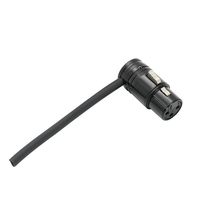 Câble audio mini XLR mâle-femelle, connecteur 3/4 broches, prise microphone en alliage de zinc GTA-259R+260R-B-3P avec câble 0,3m 0,5m 1m 0011