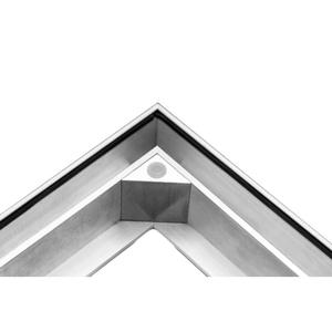 Coperchio per pozzetto in alluminio invisibile, design a incasso, classe di carico A15 per pavimentazione in piastrelle e passerelle - Product Image 4