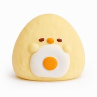 Jouet Squishy Boule de Riz Poulet à Rebond Lent, Simulation Alimentaire en PU, Anti-Stress pour Enfants et Adultes, Modèle Zhejiang SW-05