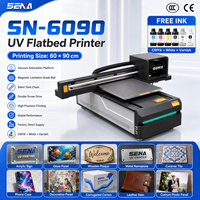 Impresora UV de Cama Plana de 60*90cm con Cámara CCD para Impresión en Fundas de Teléfono, Metal, Vidrio, Botellas de Plástico, Etiquetas y Granito