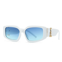 2024 moderno ojo de gato marca de lujo gafas de sol negras mujeres hombres moda clásica diseño de bloqueo dorado Retro Cool Sexy gafas de sol cuadradas
