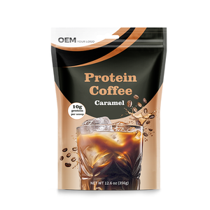 Poudre de café glacé bio OEM riche en protéines, compatible Keto, à base de protéines de lactosérum, pour la concentration, l'énergie et la santé intestinale - Product Image 1