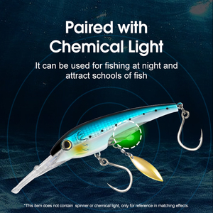 เหยื่อปลอม Honoreal Deepdiving ขนาด 160 มม. น้ำหนัก 80 กรัม แบบจม สำหรับ<span class=keywords><strong>ปลา</strong></span>ขนาดใหญ่ ดำน้ำลึกได้ถึง 10 เมตร พร้อมแผ่นลิ้นขนาดใหญ่ - Product Image 4