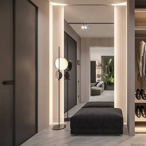 Lámpara de Pie LED E27 de Hierro de Doble Cabezal con Diseño Nórdico Moderno, Altura Ajustable, Impermeable, para Uso en Hoteles y Salas de Estar - Product Image 5