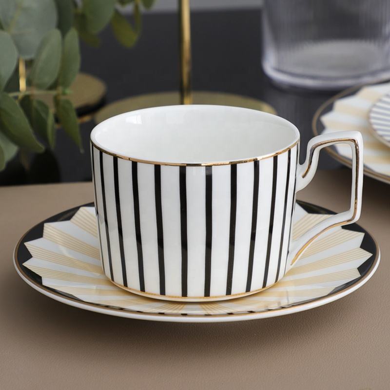 一件代发骨质瓷咖啡杯子碟子定制logo陶瓷茶杯和菜 - buy bone china