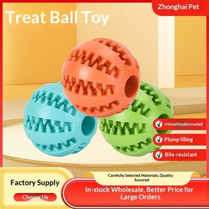 Balle à mâcher pour <span class=keywords><strong>chien</strong></span> en caoutchouc souple de qualité alimentaire, anti-déchirure, <span class=keywords><strong>jouet</strong></span> de dentition et de mastication, réduit les comportements destructeurs des animaux domestiques - Product Image 2