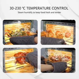 Four grille-pain électrique à viande et à pizza OEM de 30L avec fonction vapeur <span class=keywords><strong>Friteuse</strong></span> à air à convection pour cuisson au four avec 4 accessoires - Product Image 3