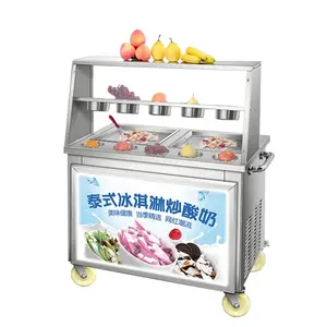 Commercial fried ice cream machine roll pan