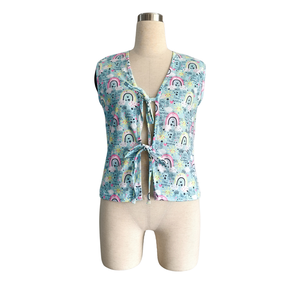 Camicetta Estiva Personalizzata da <span class=keywords><strong>Donna</strong></span> a Maniche Corte, Camicia Estiva in Tessuto di Seta di Latte, T-shirt Senza Maniche Morbida, Abbigliamento per Adulti - Product Image 4